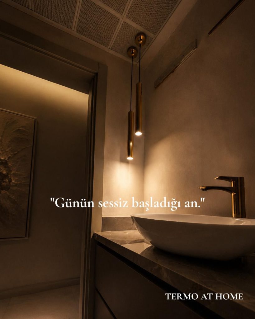 Modern Gold Silindir LED Sarkıt Avize